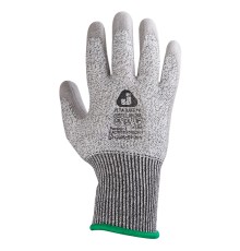 Антипорезные перчатки с полиуретановым покрытием (5 класс)